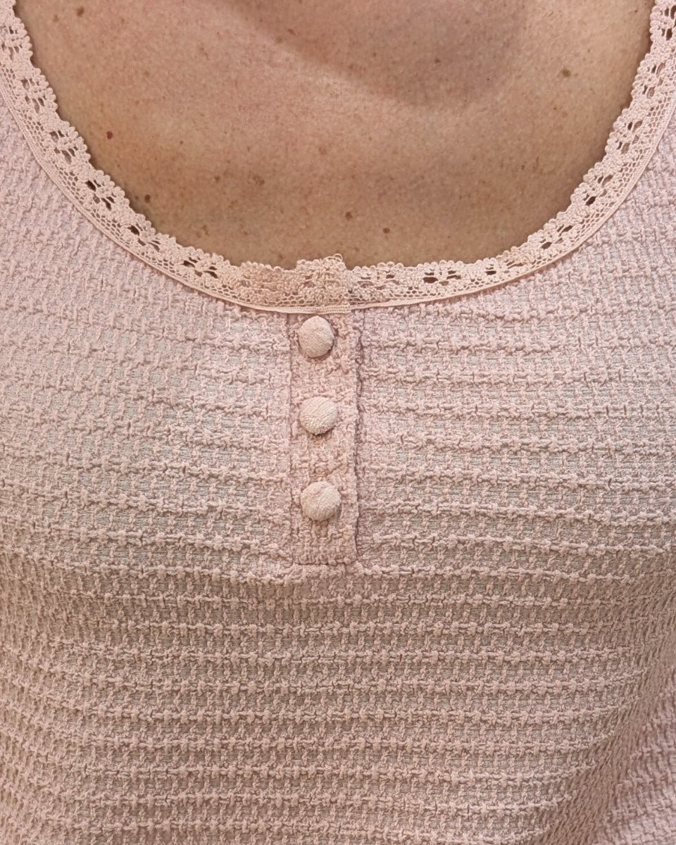 Top femme à bretelles rose Kaïna