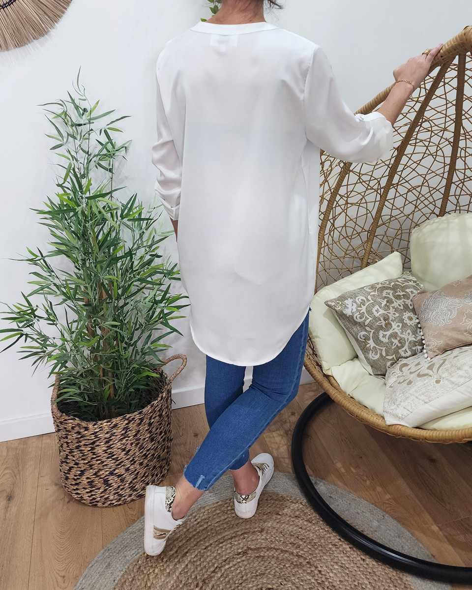 Tunique femme Fiorella-blanc