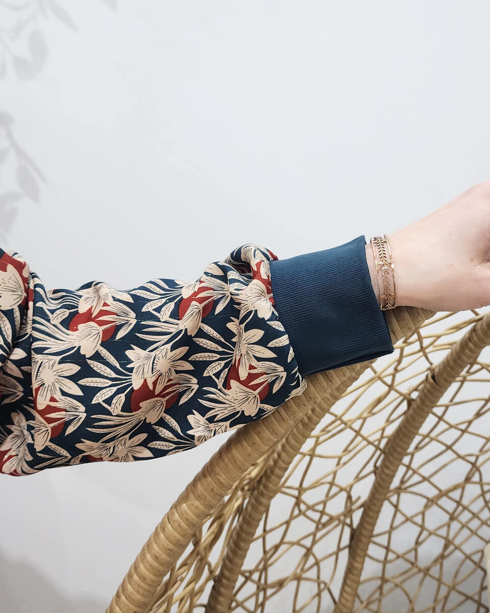 Bombers femme vert et beige Eugénie