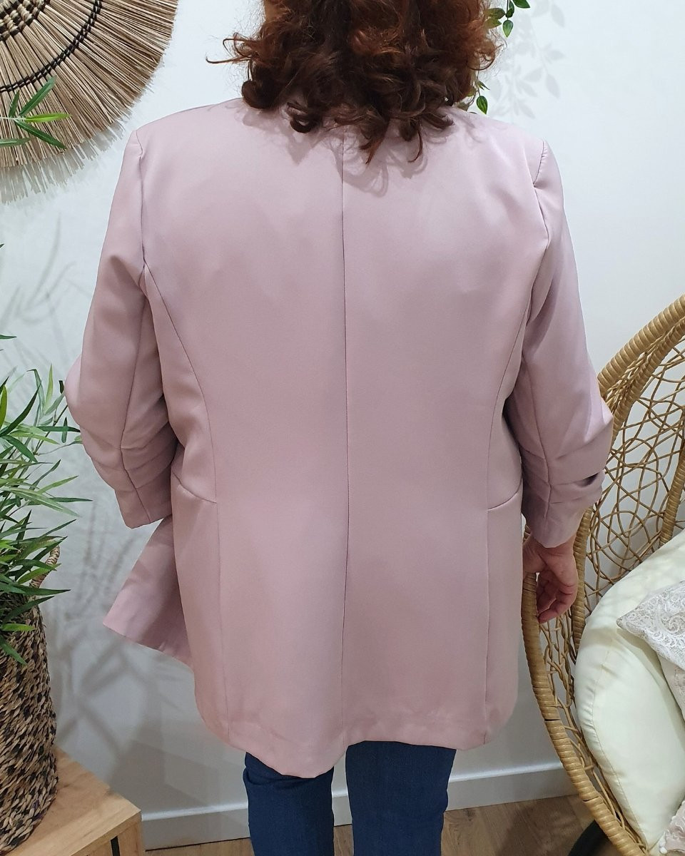 Blazer femme grande taille manches 3/4