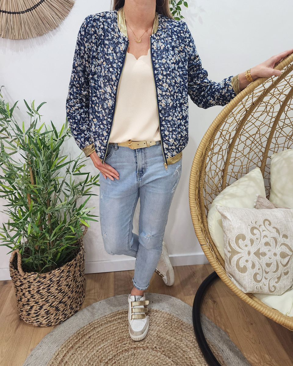 Bombers femme bleu Charlène