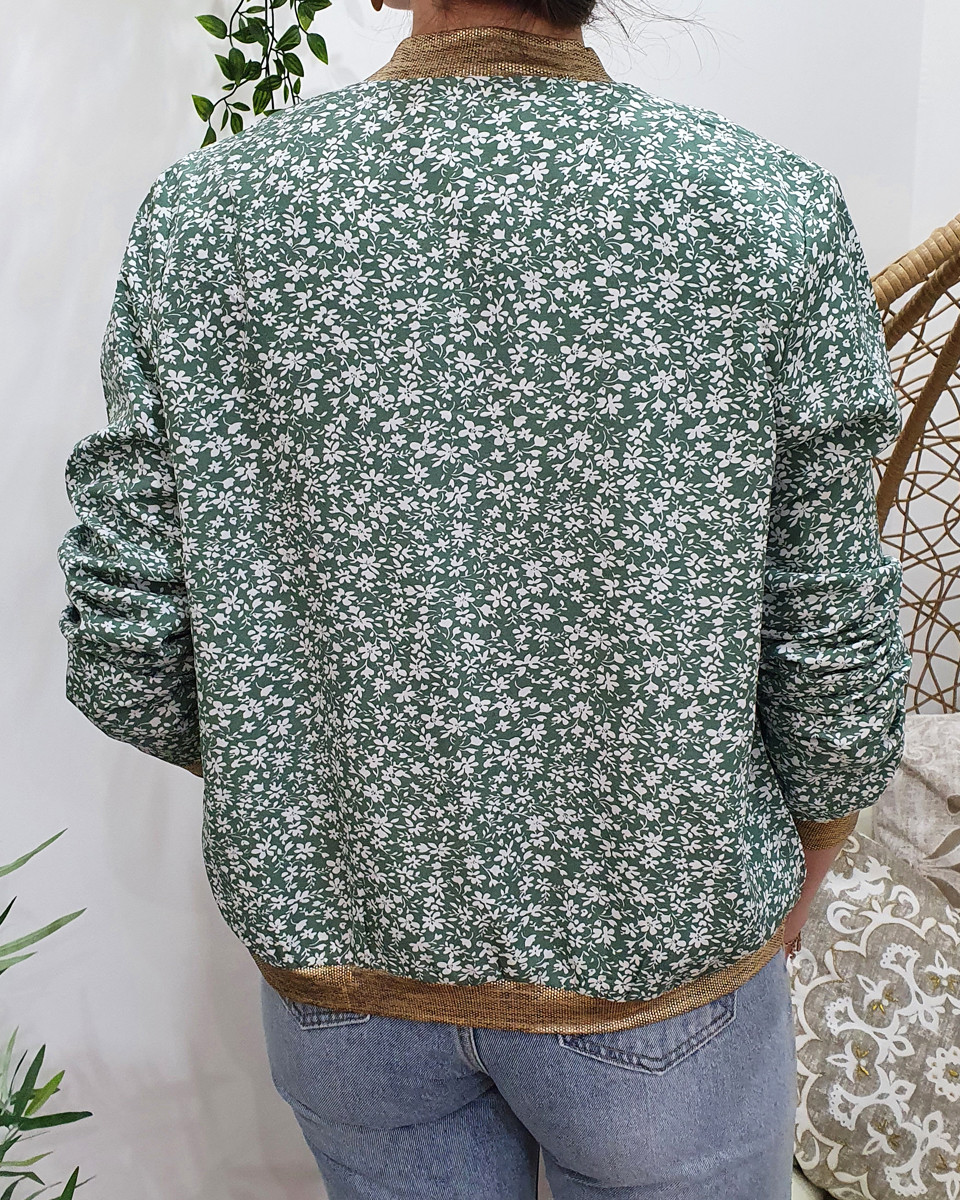 Bombers femme vert Béatrice