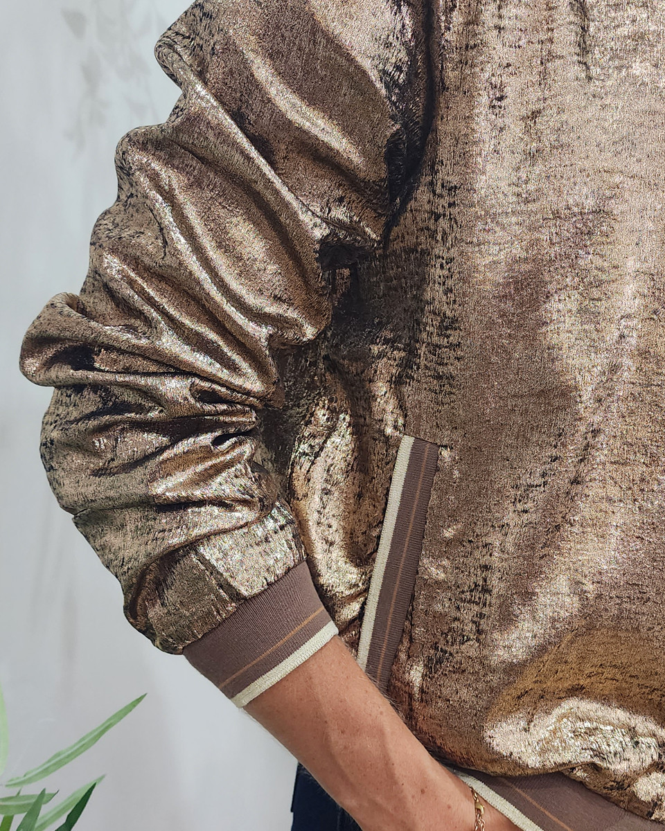 Bombers femme cuivré