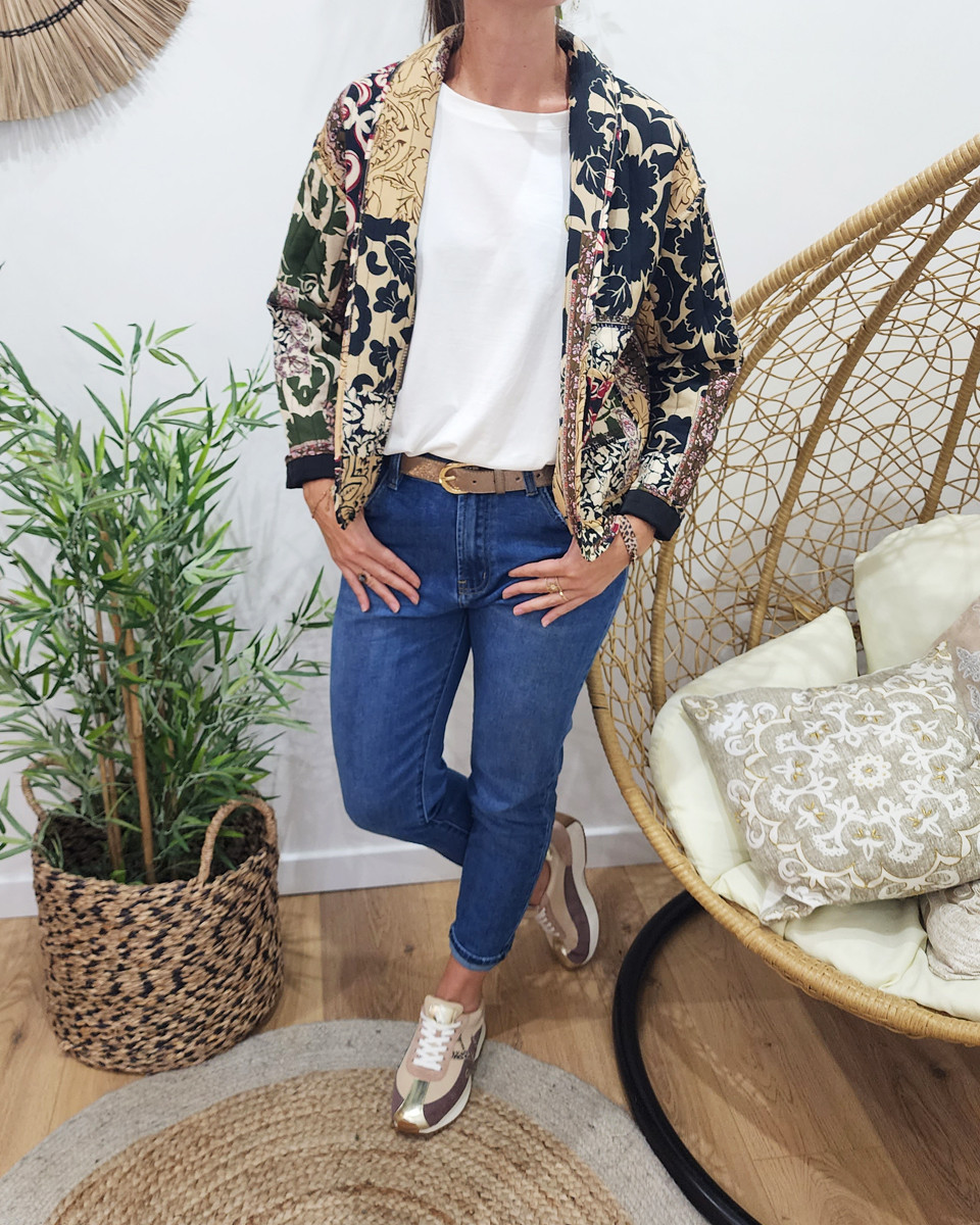 Veste femme matelassée avec poches