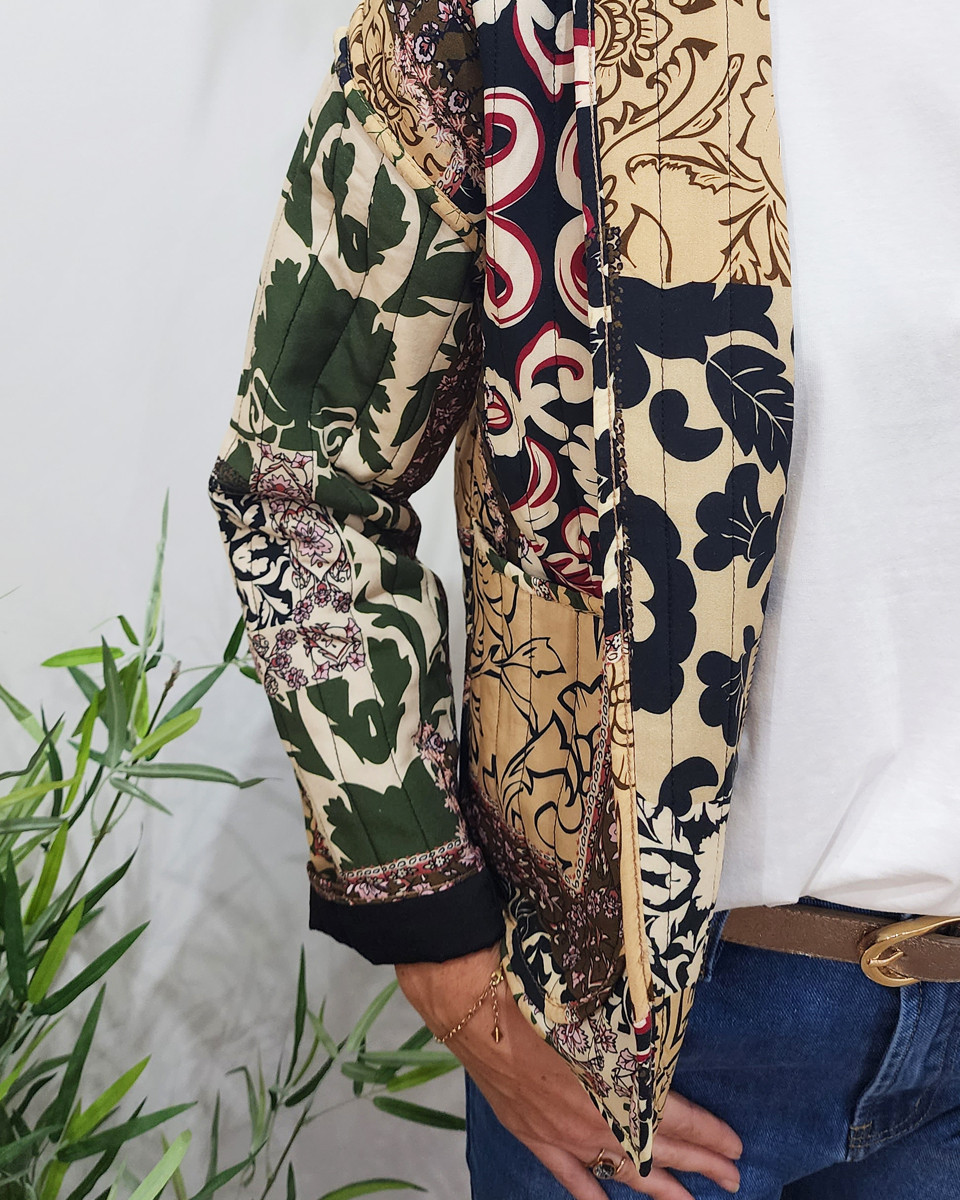 Veste femme matelassée avec poches