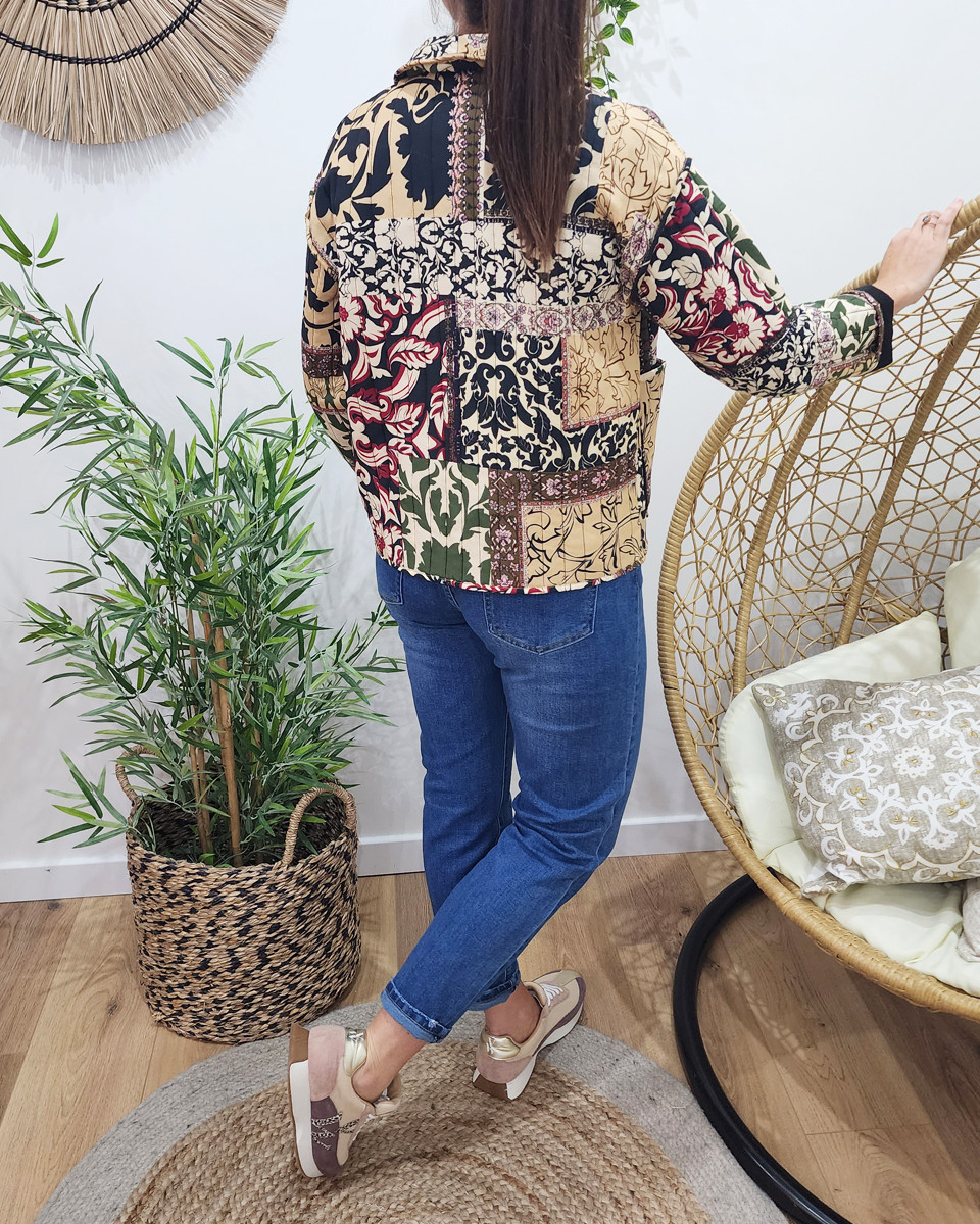 Veste femme matelassée avec poches