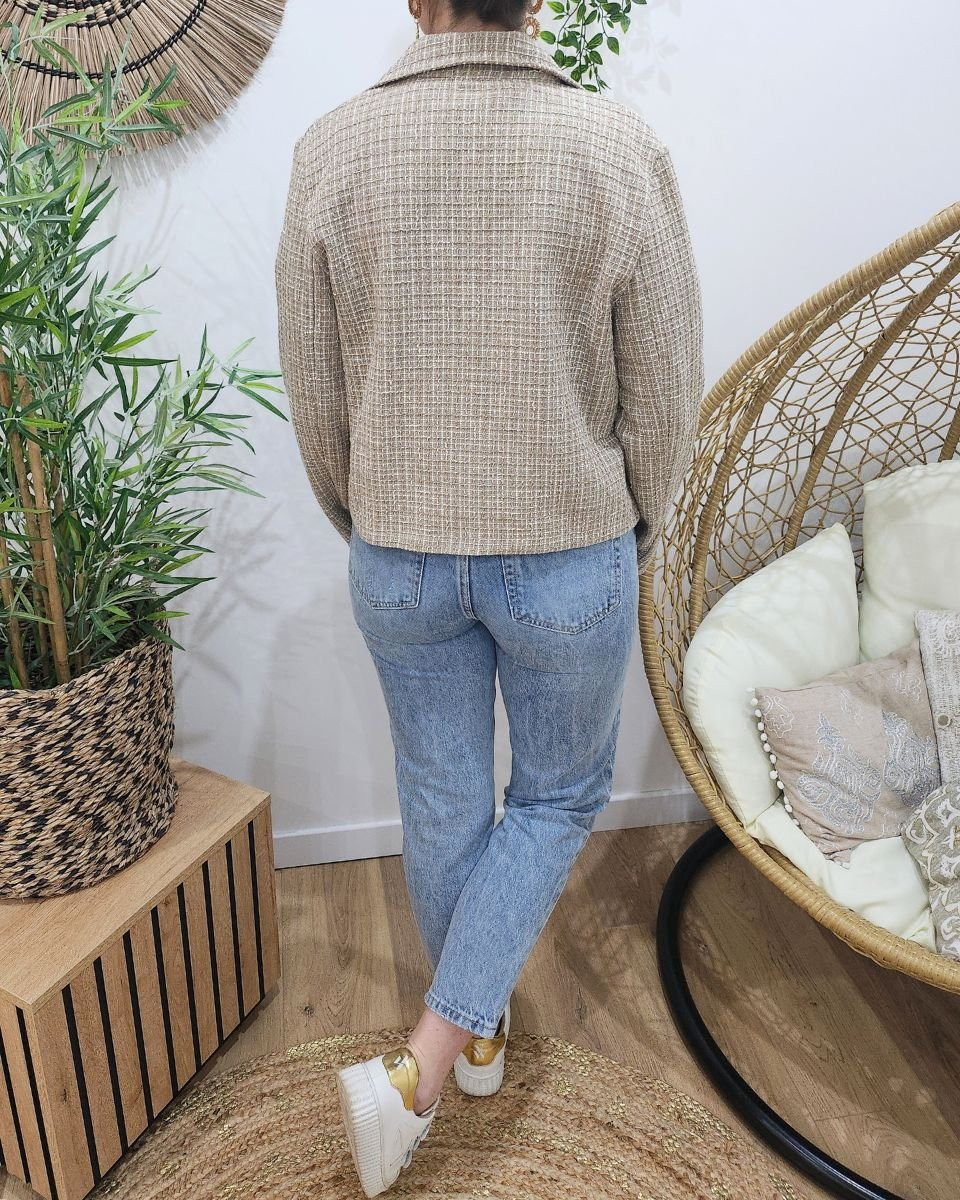 Veste femme beige Vanna