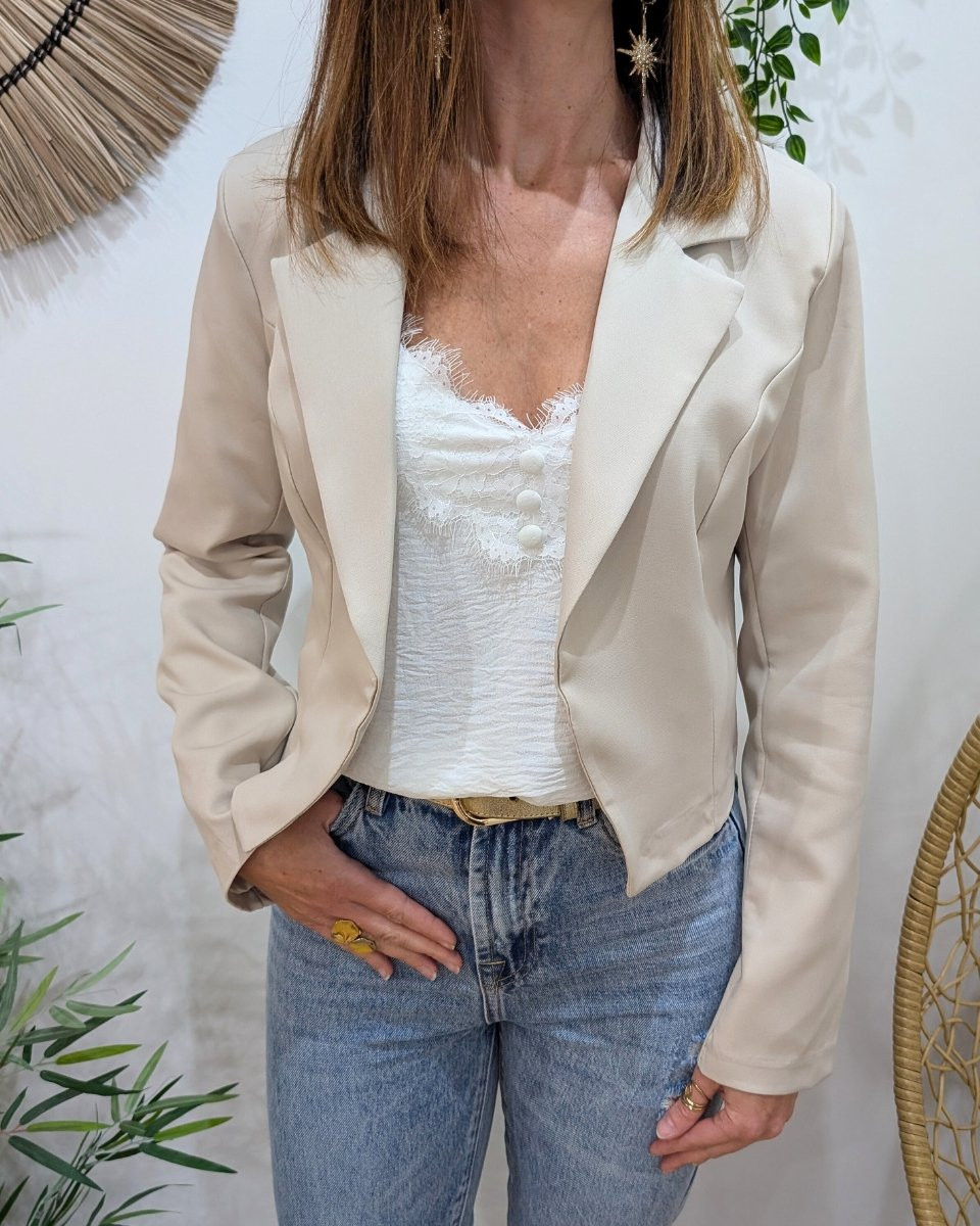 Demi Blazer femme beige