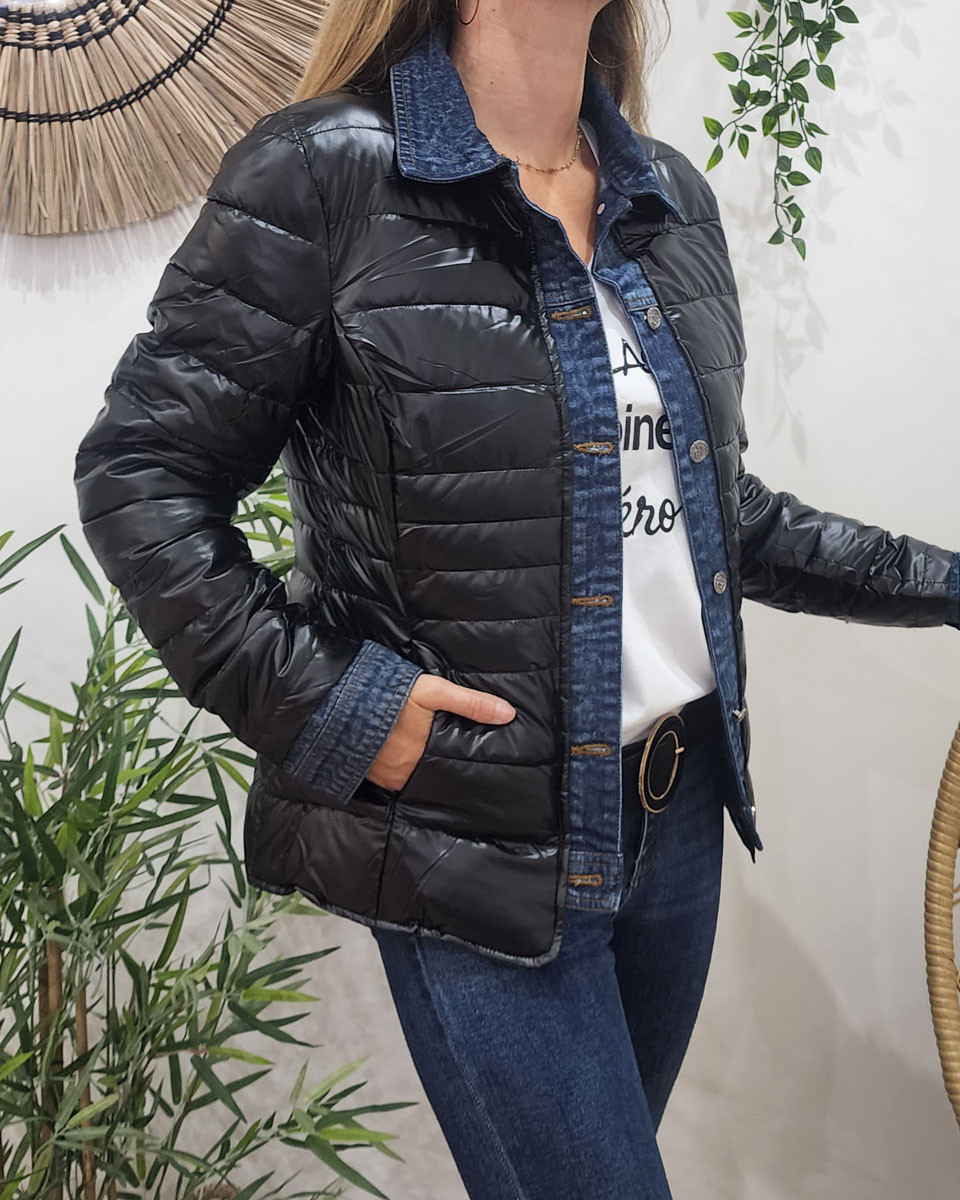 Doudoune en outlet jean
