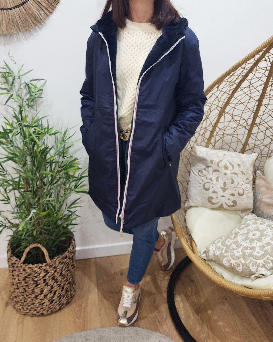 Veste doudoune bleu marine femme 2025