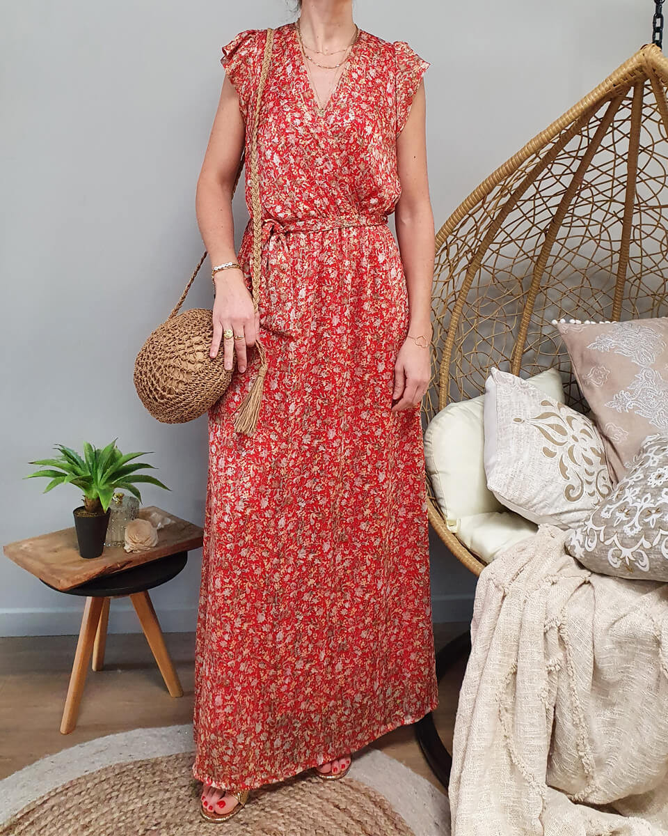 Robe longue hot sale fleurie bon prix