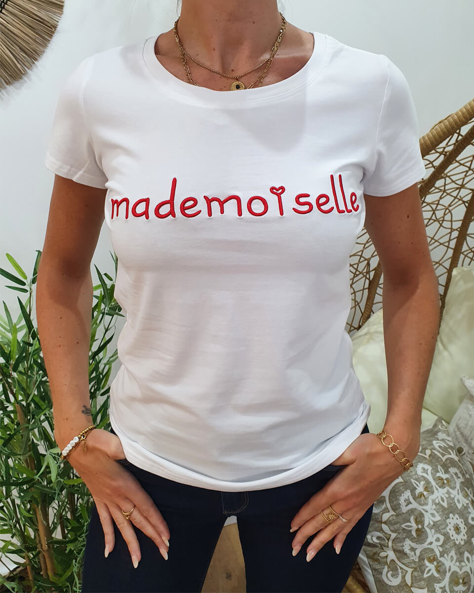 T on sale shirt mademoiselle
