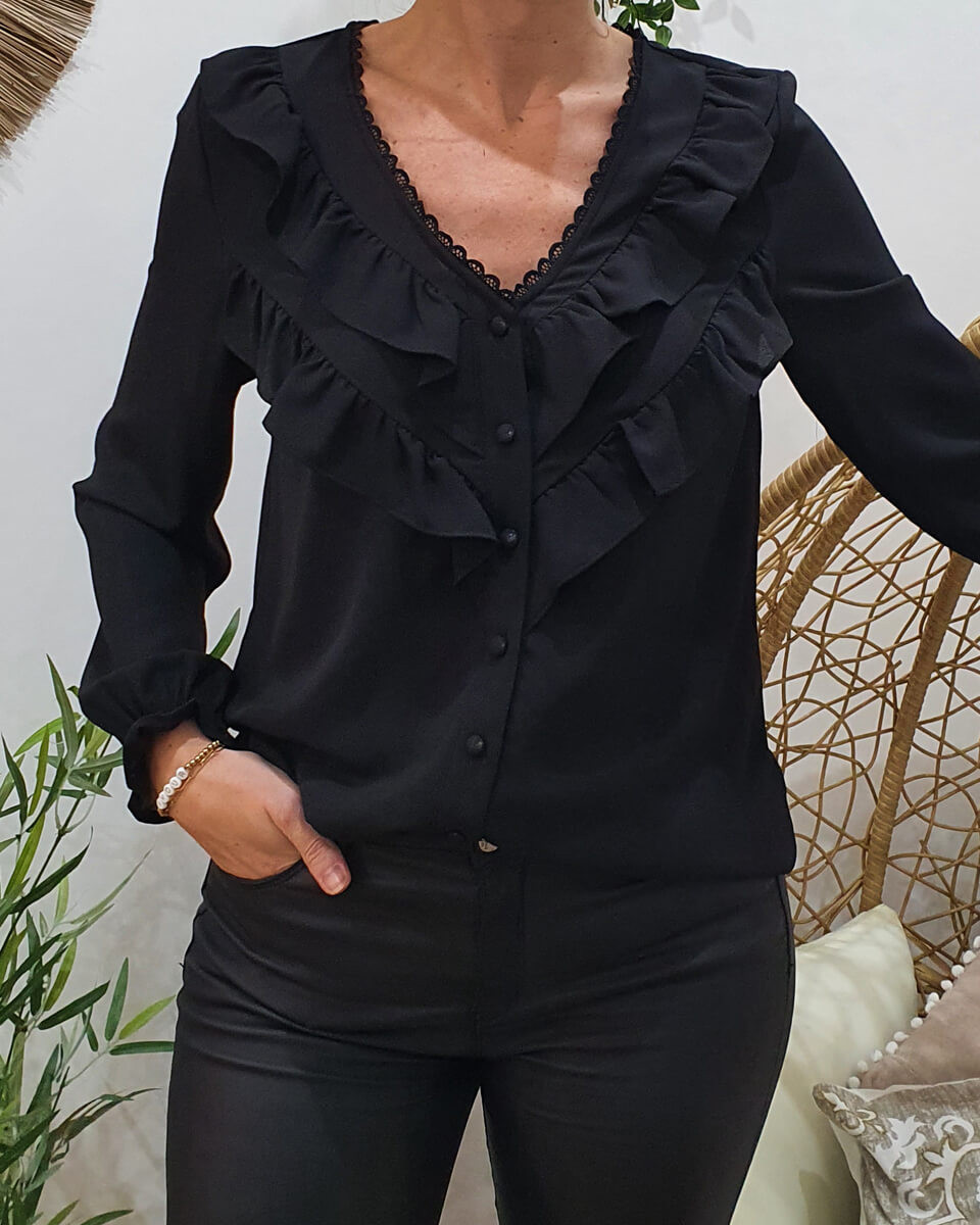 Chemisier best sale à jabot