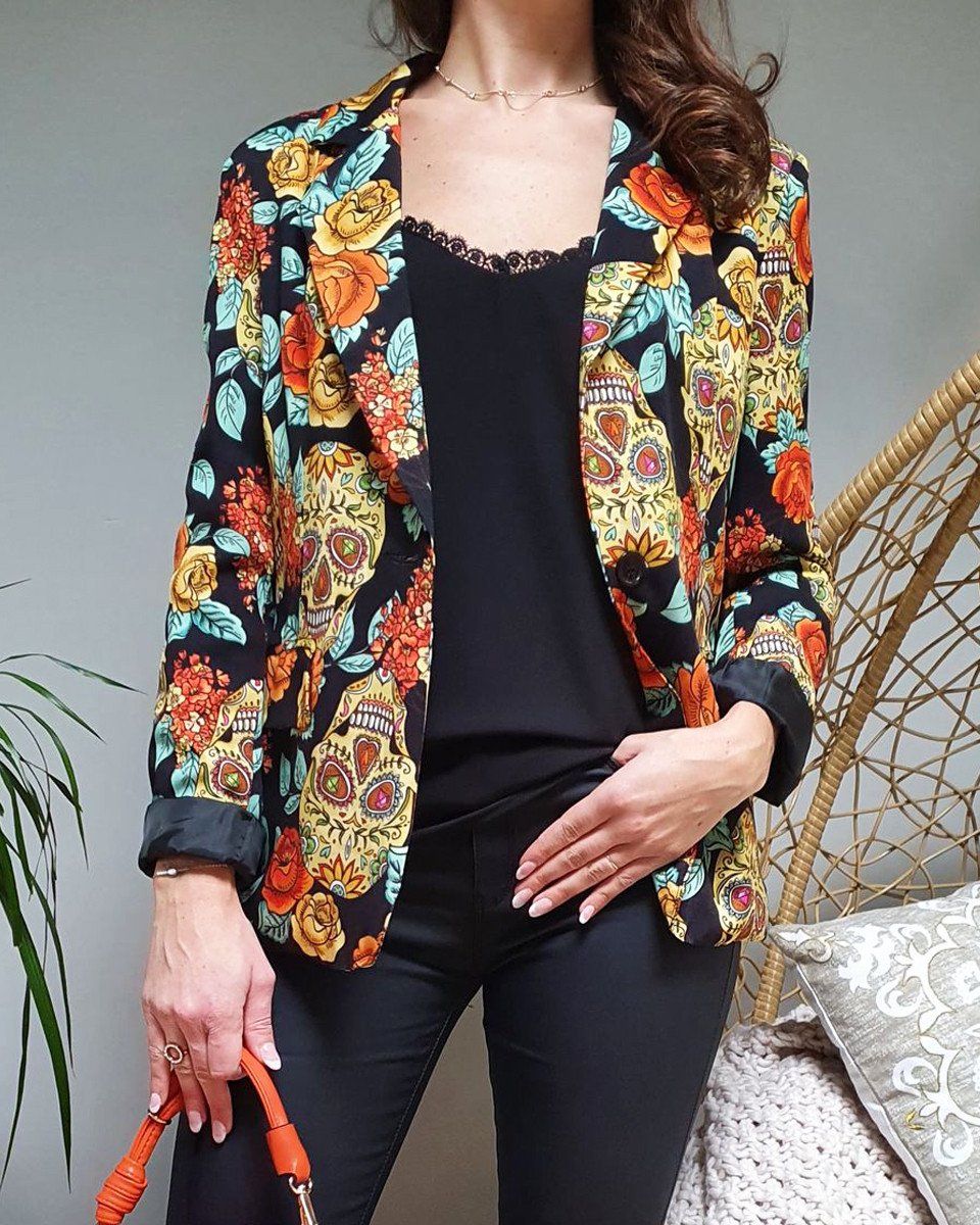 Veste tête de mort mexicaine femme outlet