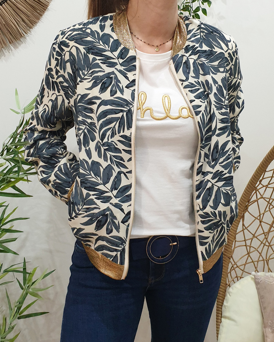 Veste style bomber femme sale
