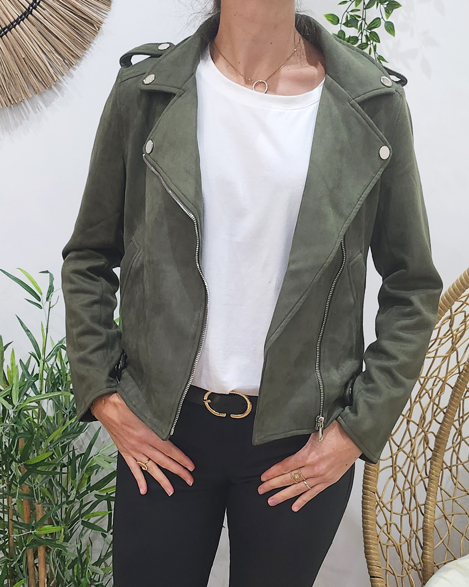 Veste fluide kaki femme deals