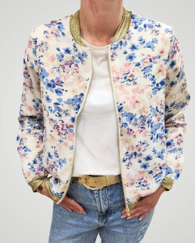 Bombers femme rose et bleu Idalia