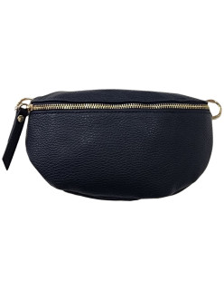 Sac banane Cuir Bleu marine