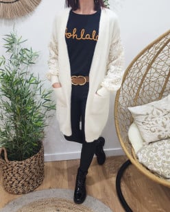 Gilet acrylique on sale femme