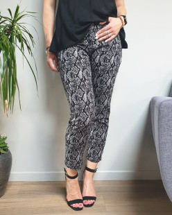 Pantalon Coton Elasthane Noir