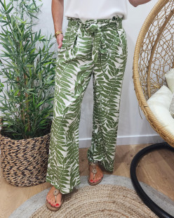 Pantalon Polyester Vert