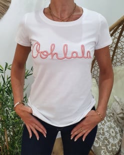 T-Shirt / Top Coton Blanc