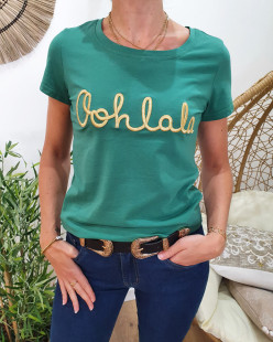 T-Shirt / Top Coton Vert