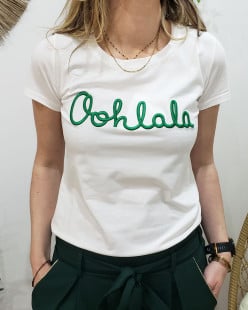 T-Shirt / Top Coton Vert