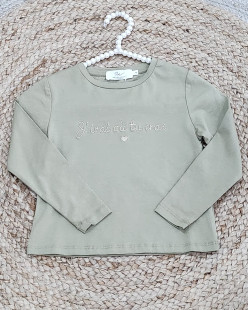 T-Shirt / Top Coton Spandex Kaki
