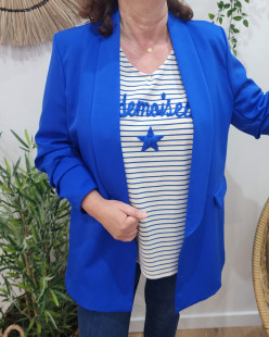 Veste femme bleu 2025 roi