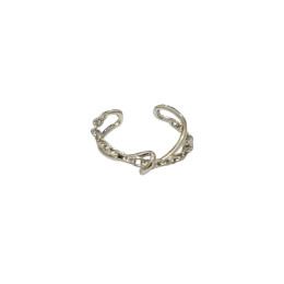 Bague femme acier argenté chaine Nadia