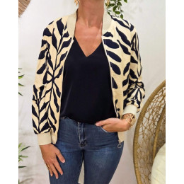 Bombers femme beige et marine Cyanna
