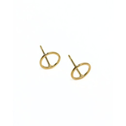 Boucles d'oreilles Acier cercle-Or