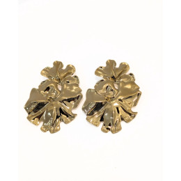 Boucles d'oreilles femme dorées Martine