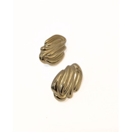 Boucles d'oreilles femme acier doré Odette