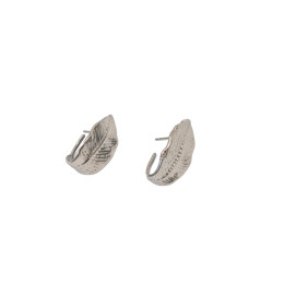 Boucles d'oreilles femme acier argent Amapola