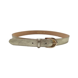 Ceinture femme cuir dorée boucle dorée Vega