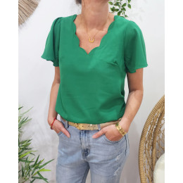 Blouse femme Emmanuelle-vert