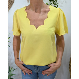 Blouse femme Emmanuelle jaune