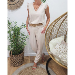 Combinaison femme Sarah beige