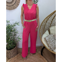 Combinaison femme rose fuchsia Ysée