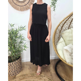 Ensemble femme torsadé noir Serafina