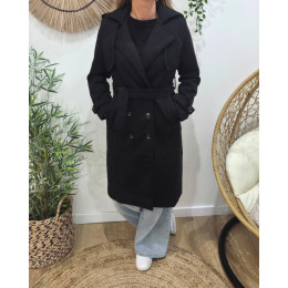 Manteau Trench femme noir Almena