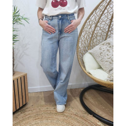 Jean femme coupe confort Wide leg