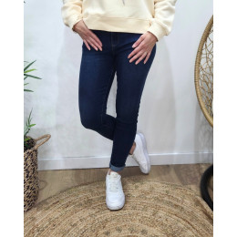 Jean femme bleu foncé skinny push up