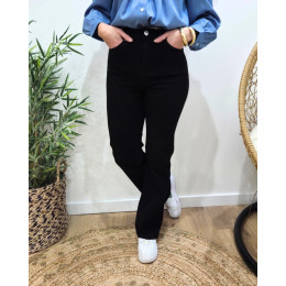 Jean femme noir wide leg
