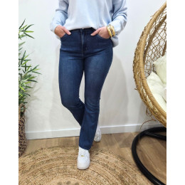 Jean femme flare bleu moyen coupe confort