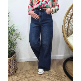 Jean femme mega baggy bleu foncé