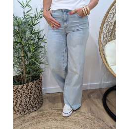 Jean femme super wide bleu très clair 