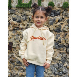 Sweat à capuche enfant broderie Pipelette